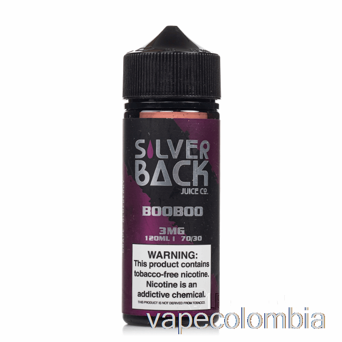 Booboo Vape Desechable - Jugo De Espalda Plateada Co. - 120ml 6mg